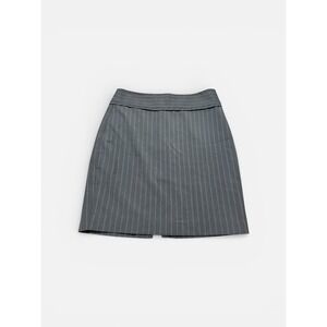 Calvin Klein Women's‎ Gray Pinstripe Pencil Skirt Size 4 Career Office Back Zip